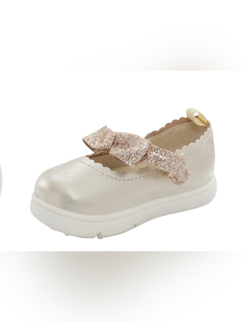 Carters gold Mary Jane w bow